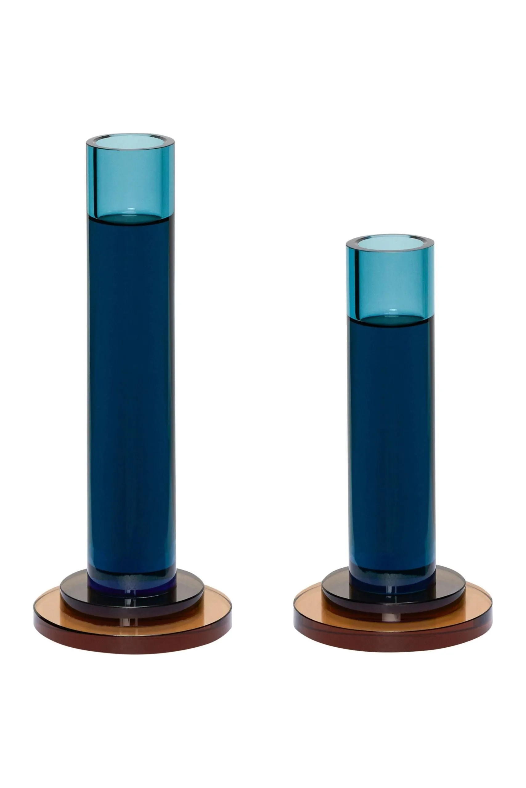 Comet Blue candle holders (set of 2)