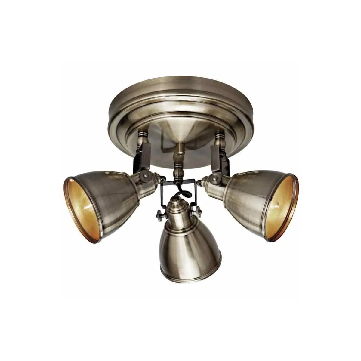 Deckenleuchte Rondell altmessing antik 3-flammig Mark Slöjd