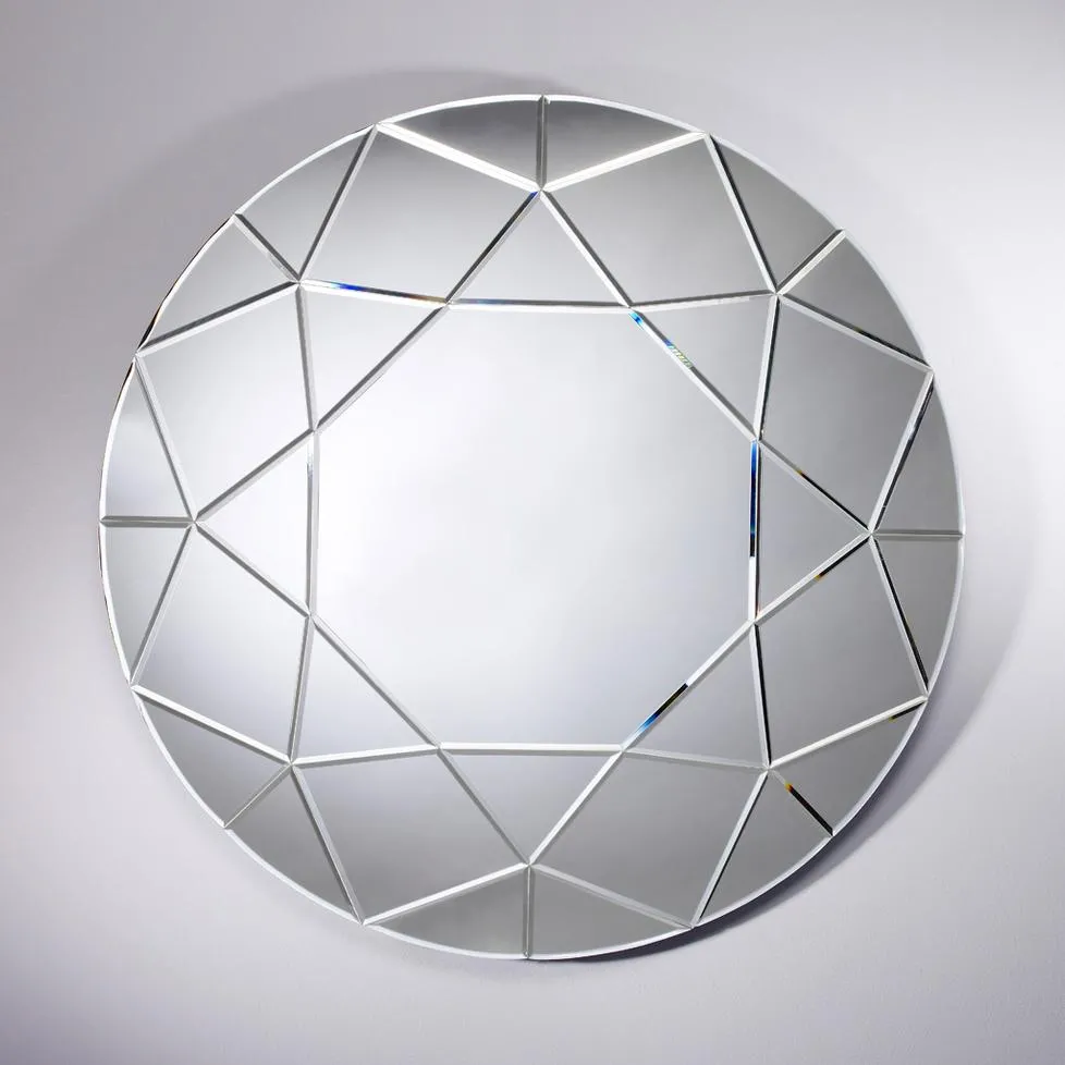 Wandspiegel Diamond Round von Deknudt Mirrors