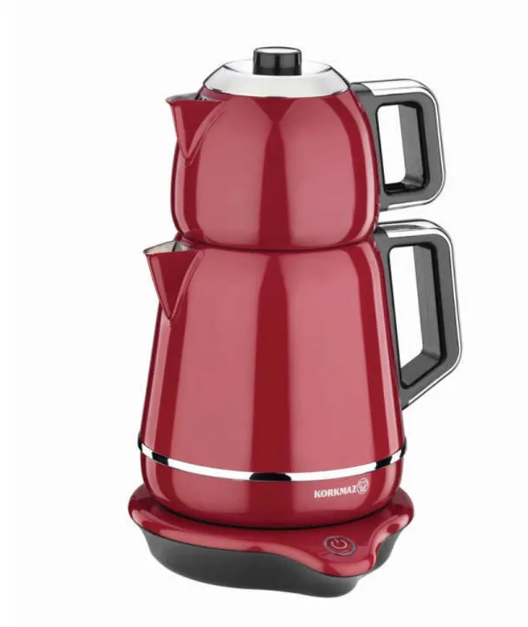 Korkmaz DEMIKS A332 Türkische Teekocher ROT