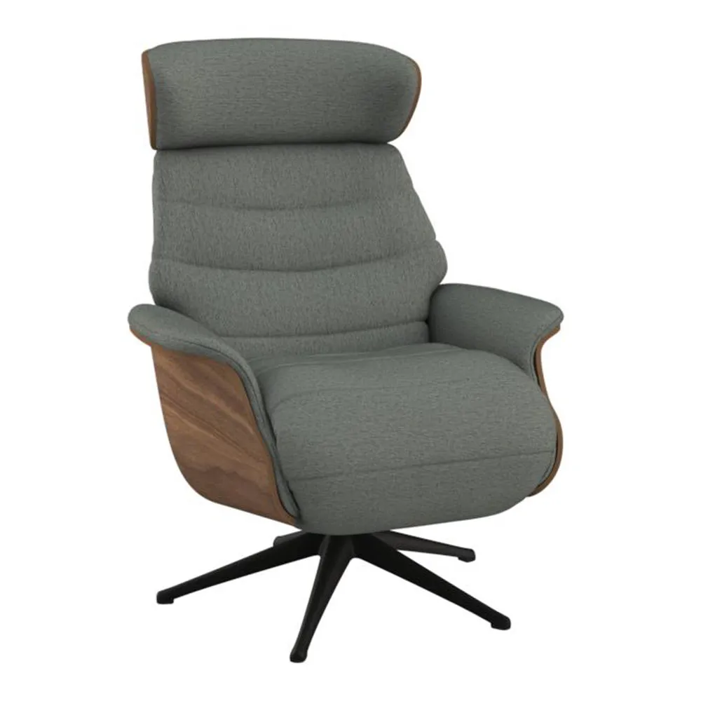 Relaxsessel - mit integrierter Fußstütze "Morina" Stoffbezug