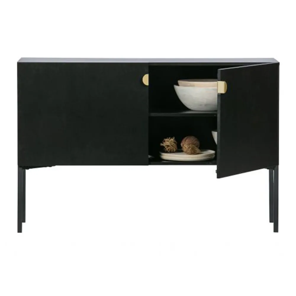 Sideboard - klein "Heron" Kiefer schwarz