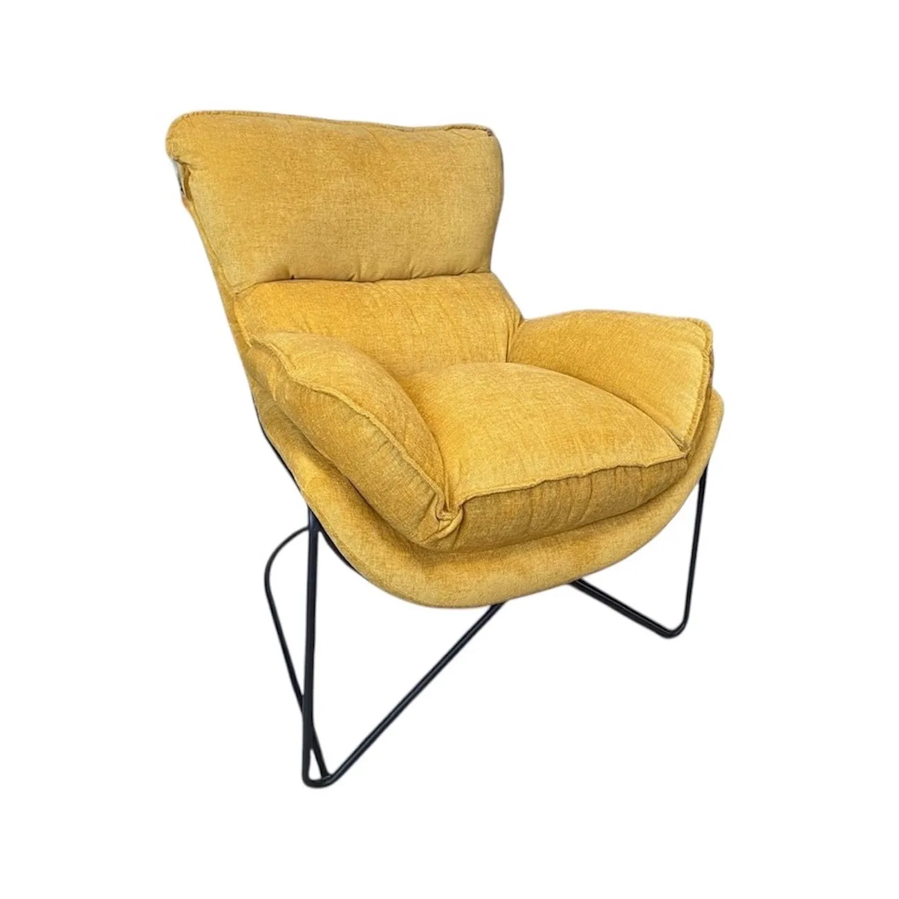 EASY - Sessel aus samt, gelbe