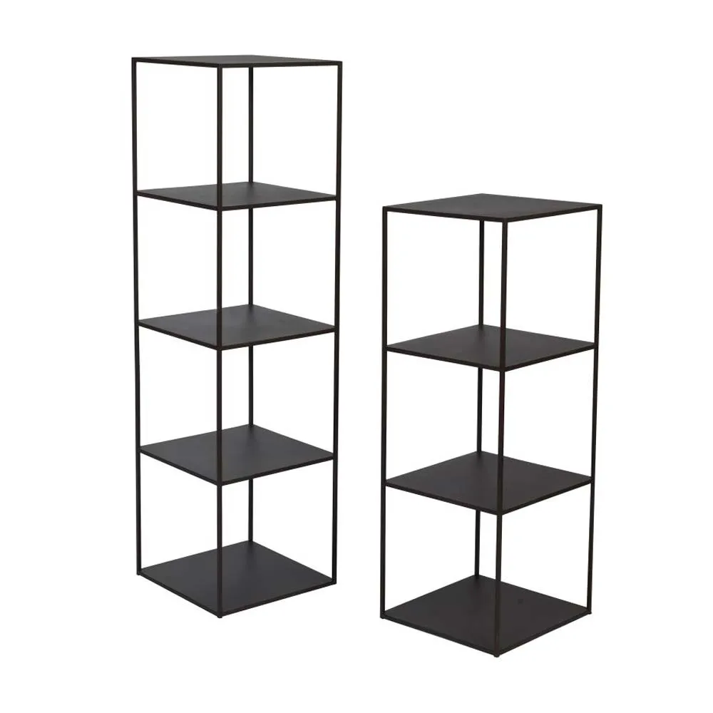 Metallregal "Rosi" schwarzbraun