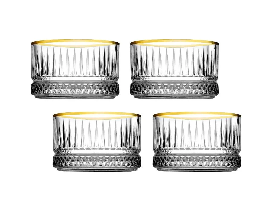 Pasabahce ELYSIA GOLD 530038 Schale 210 ml 4er Set
