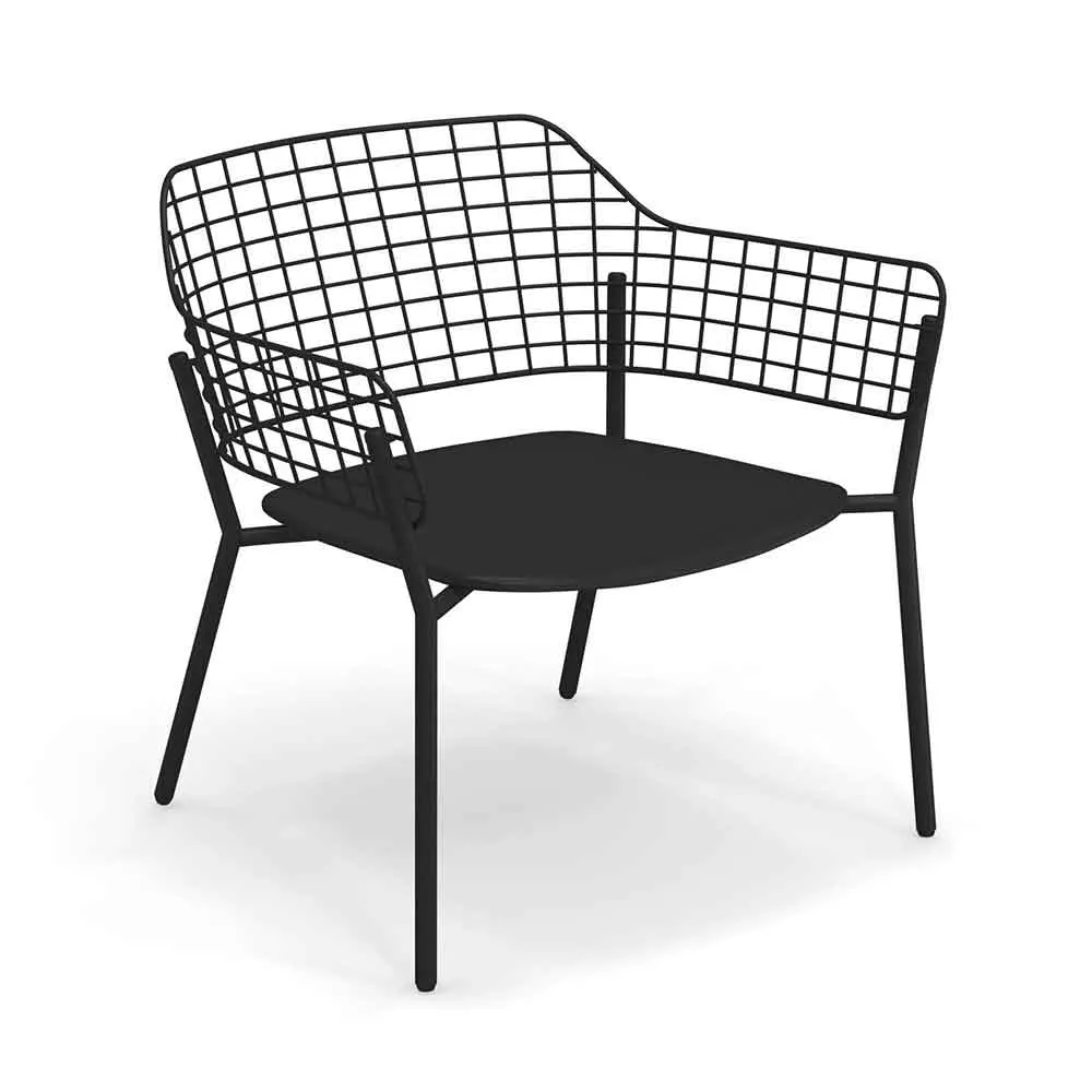 EMU Loungesessel "Lyze" Aluminium & Edelstahl 2er-Set