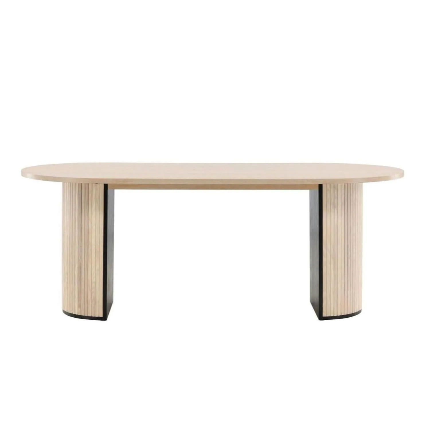 Esstisch Bianca Oval 200*90cm - Kalkweiß