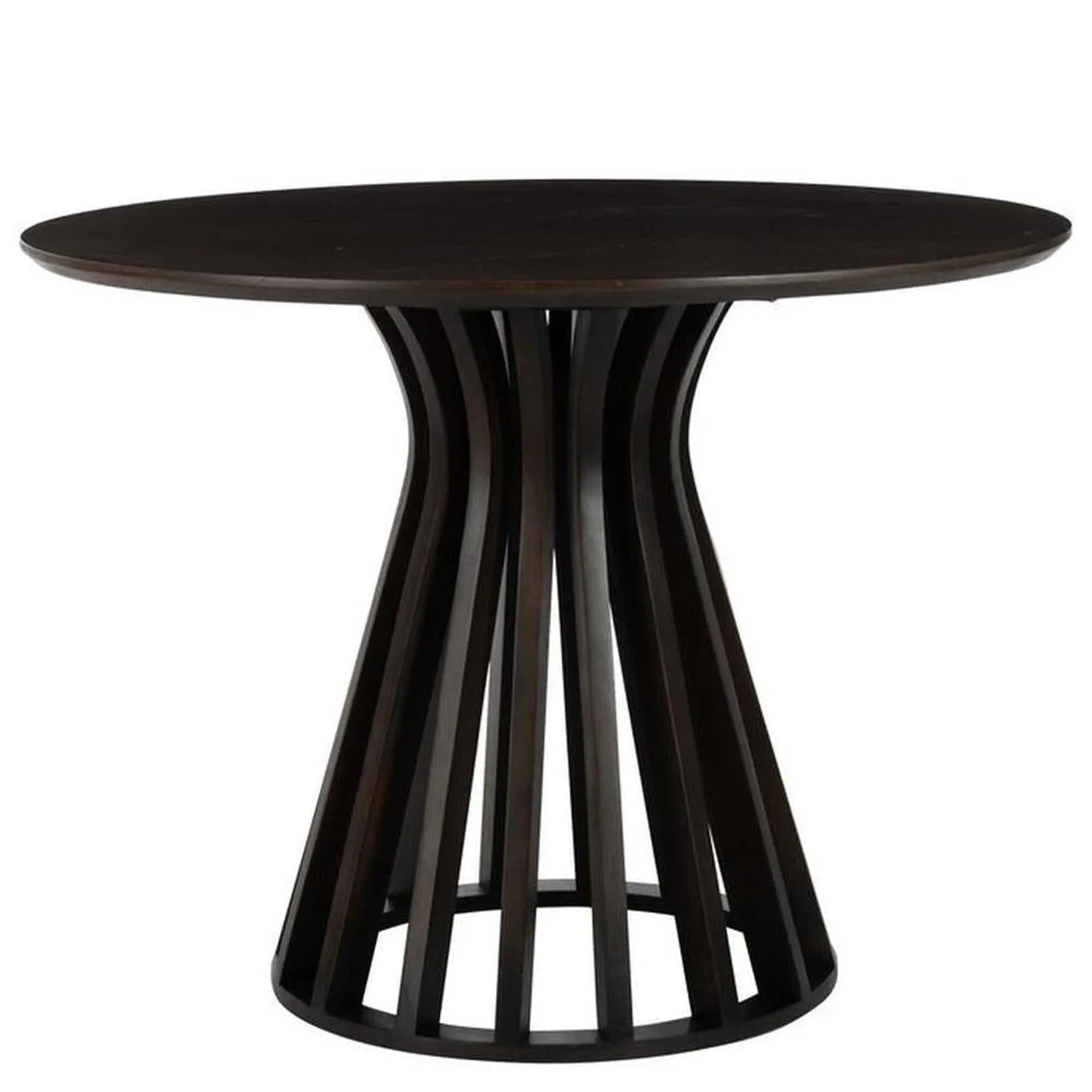 Esstisch Connie aus Mangoholz 110cm- Dunkelbraun