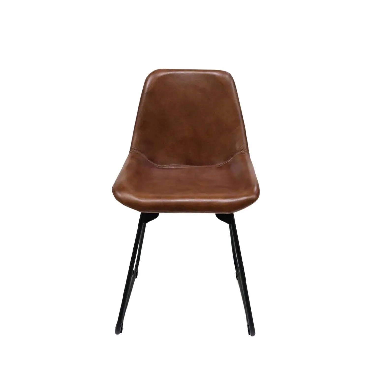 Esszimmerstuhl Greenwich aus Büffelleder - Braun