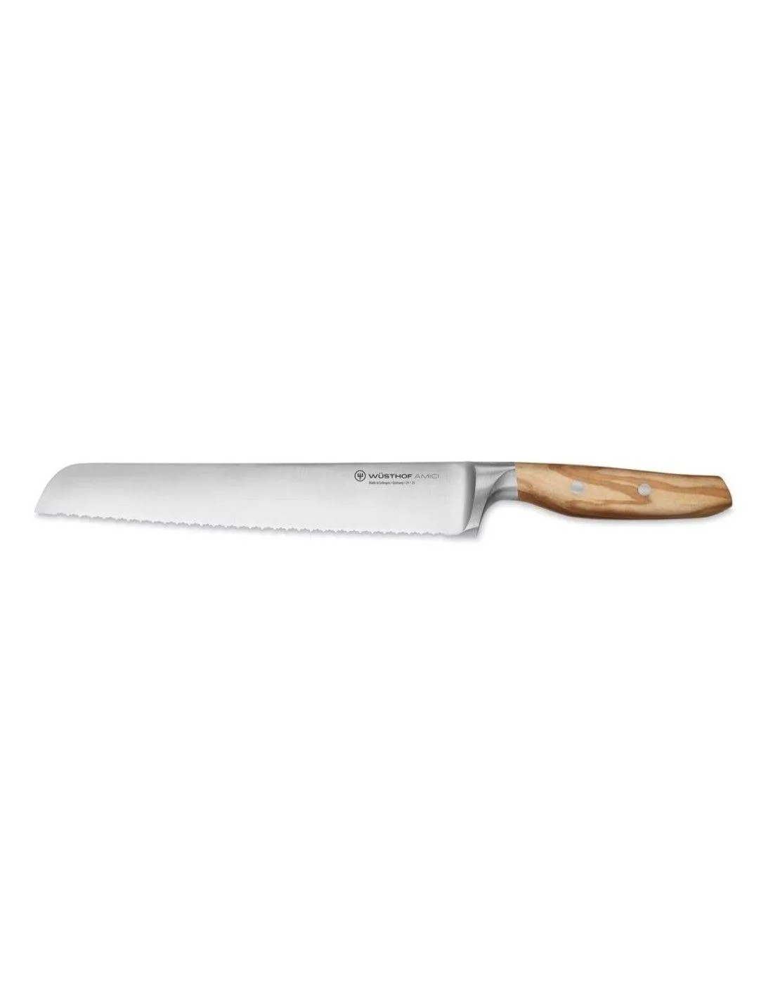 Wusthof Amici Brotmesser 23 cm mit Präzisions-Doppelwelle