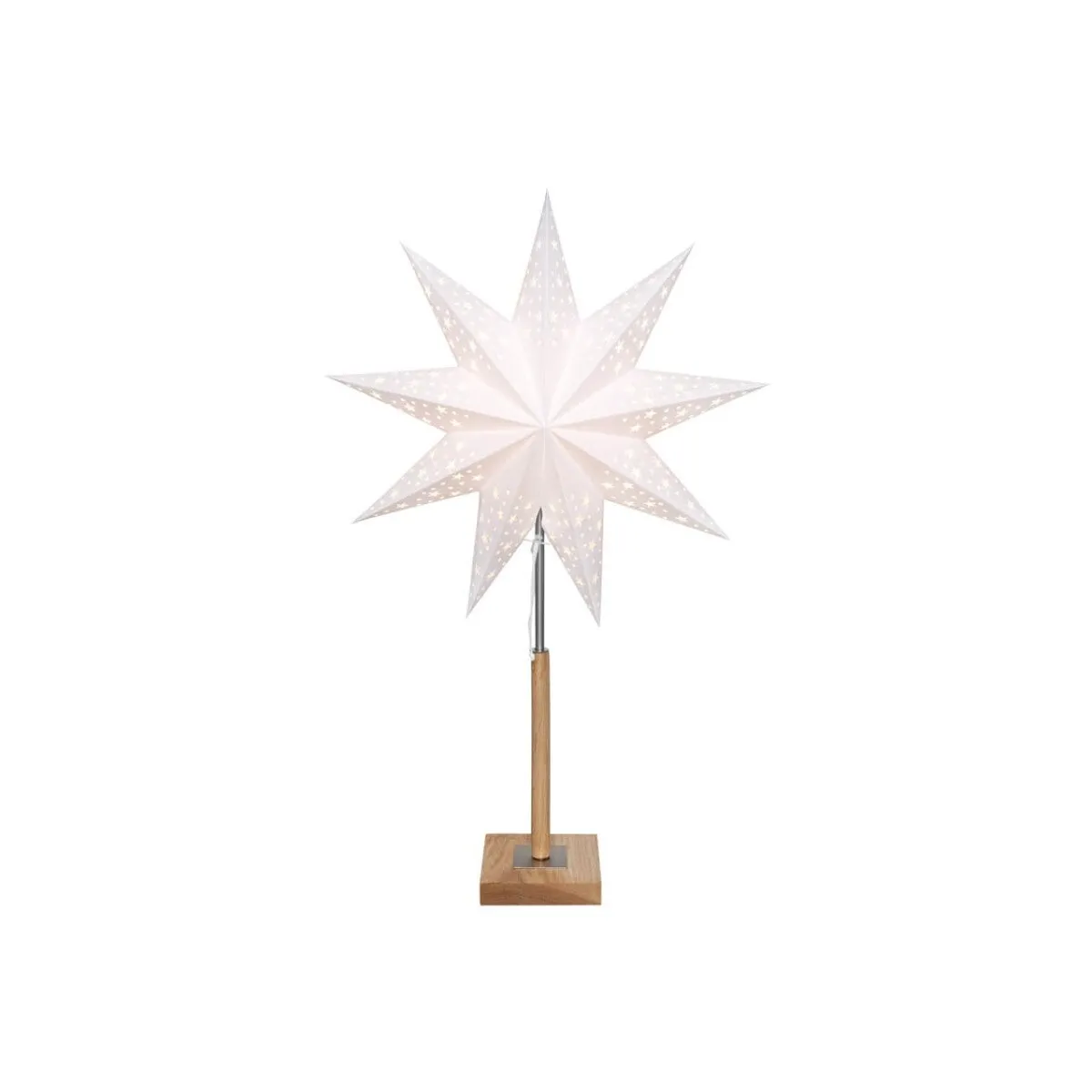Fenster Weihnachtsstern Solvalla 1m Papier Fuß Holz