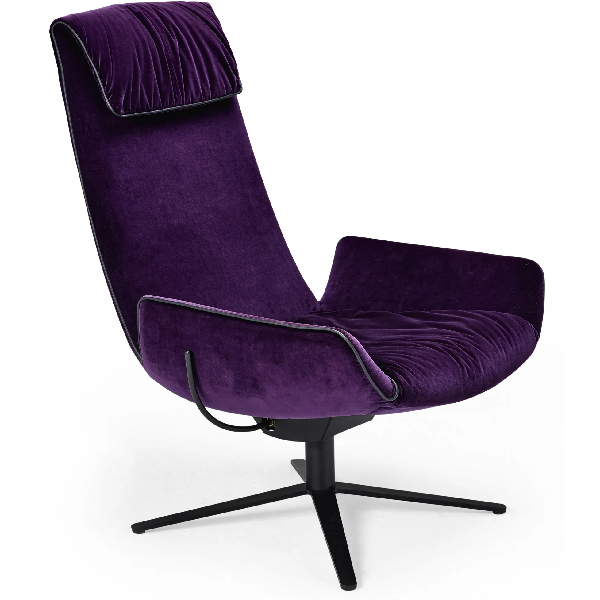 Amelie Lounge Sessel mit Kreuzfuß von Freifrau