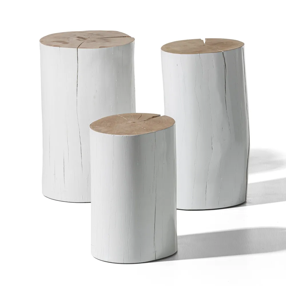 GERVASONI Beistelltisch "Log" weiß