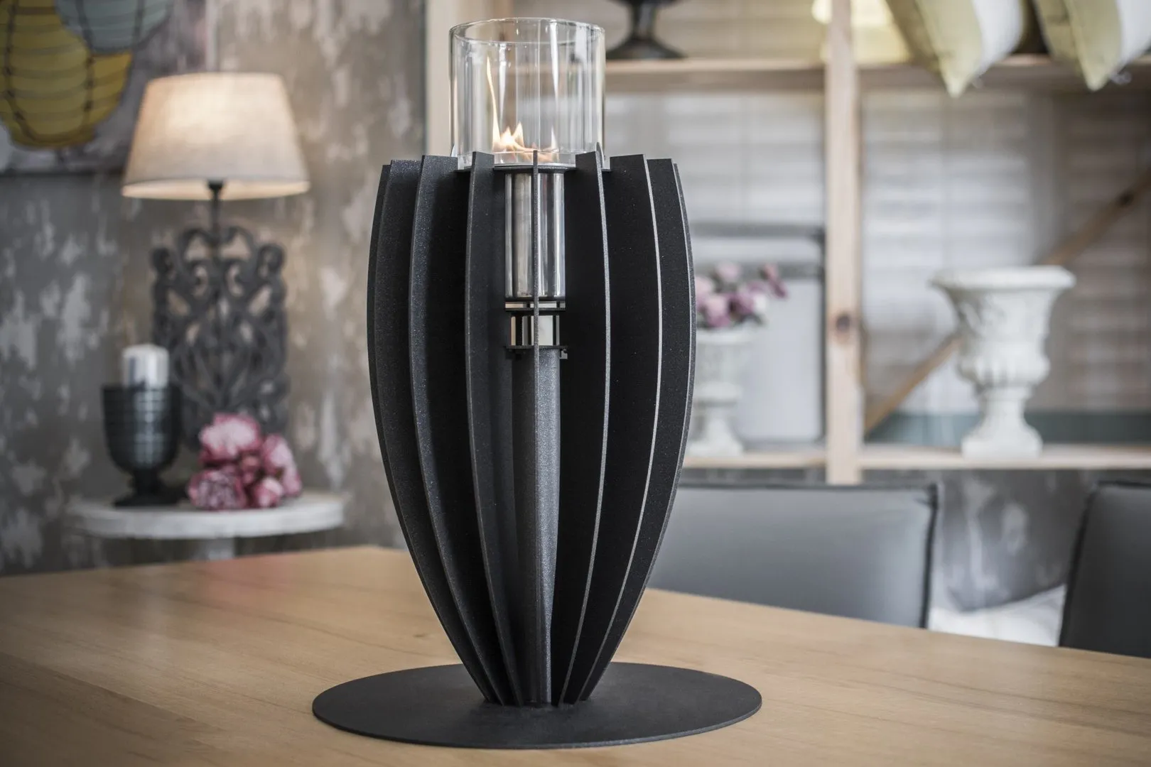 GlammFire Tischfeuerstelle TULI, schwarz