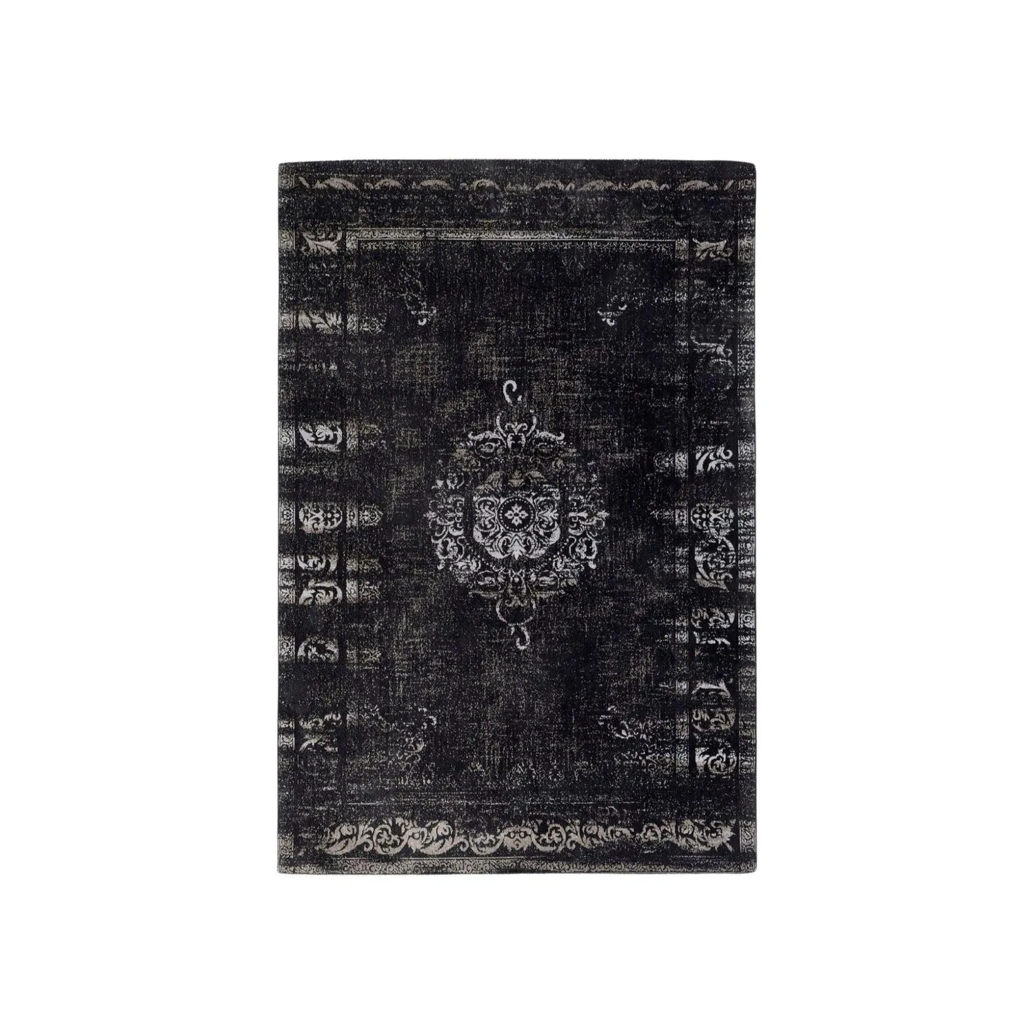 GRAND Webteppich 160*240cm - dunkelgrau/schwarz