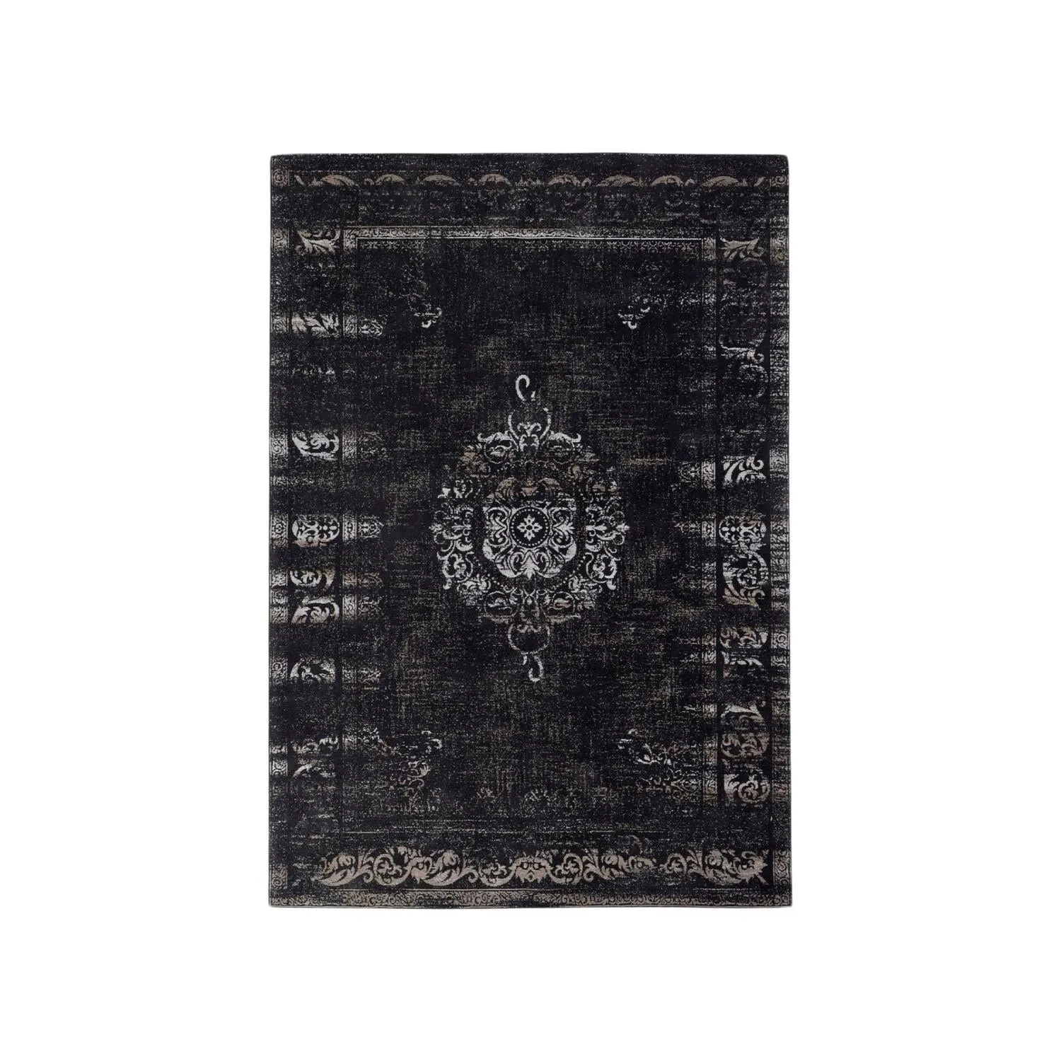 GRAND Webteppich 200*290cm - dunkelgrau/schwarz