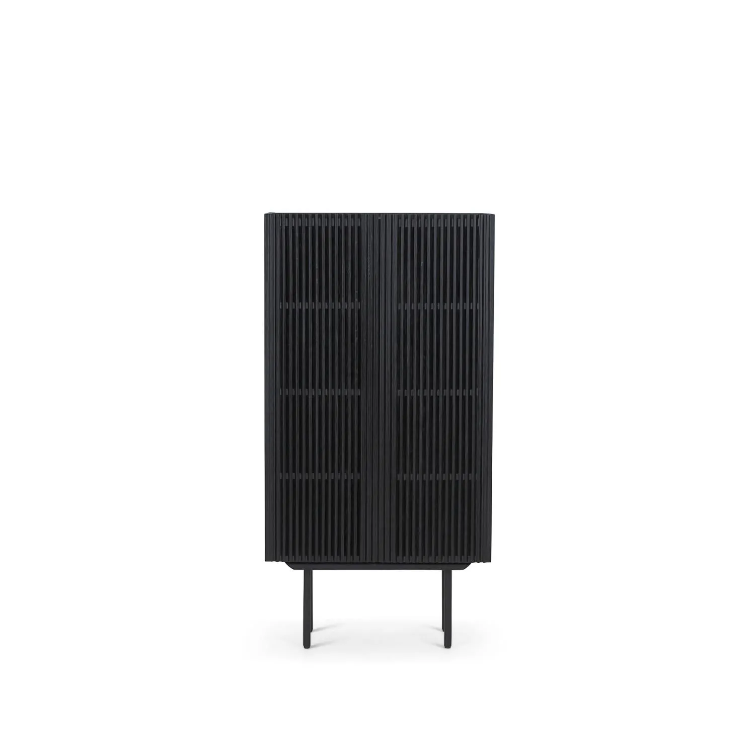 Highboard Louvre - Schwarz