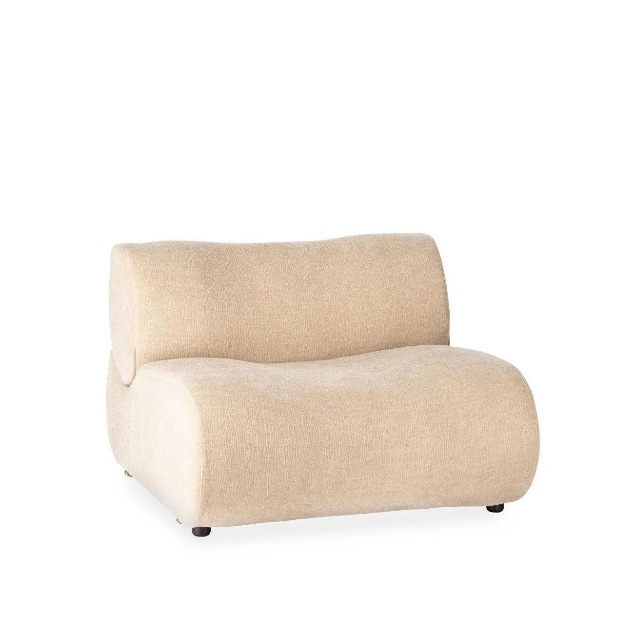 HINTON - Sessel aus ungebleichtem Stoff