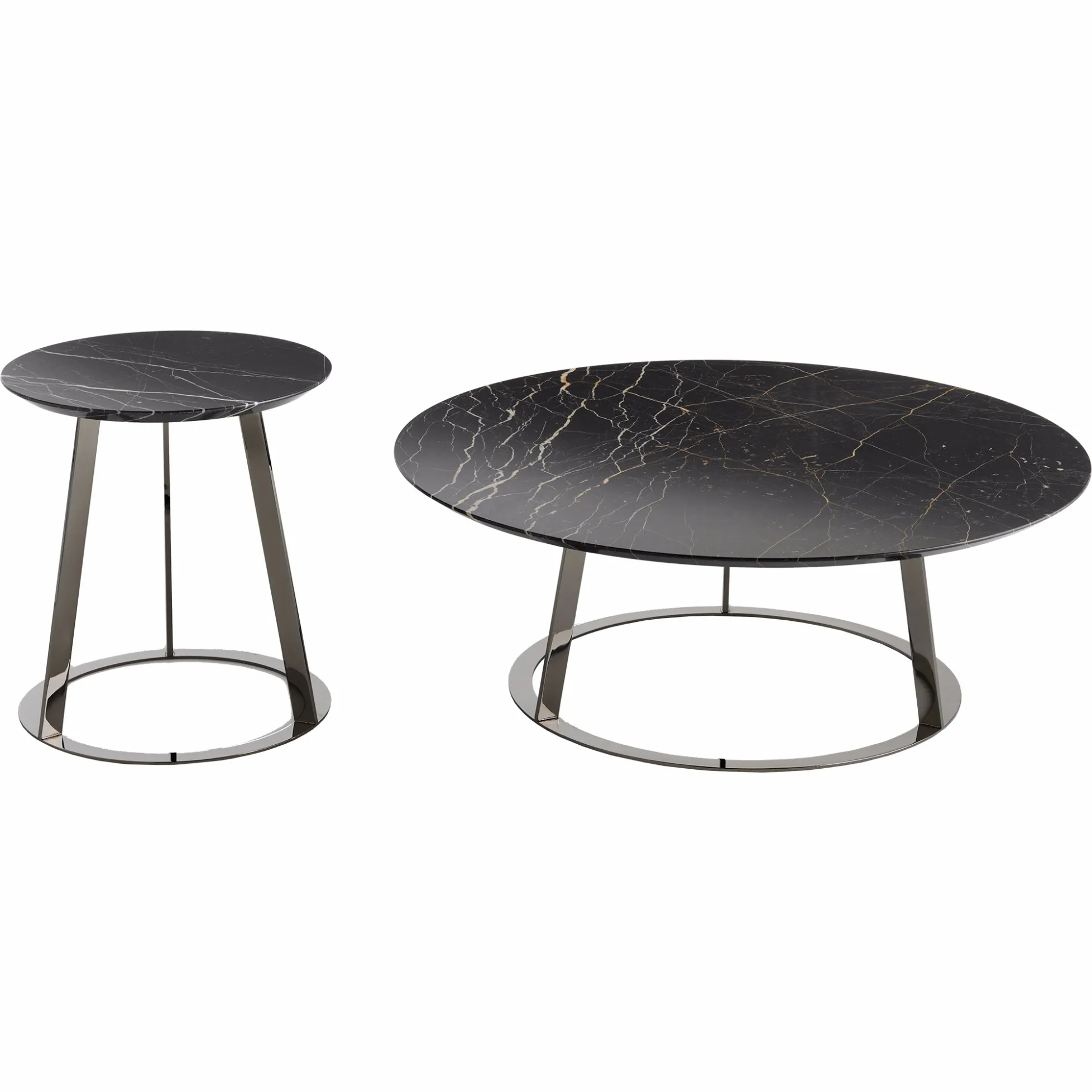 Beistelltisch Albino Family (mit Chromgestell) von Horm