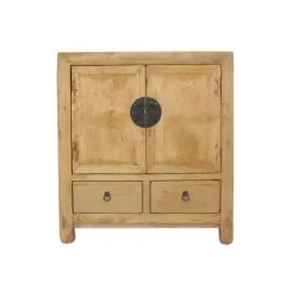 China vor 1890 alte Kommode Anrichte massive helle Ulme