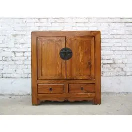 China praktische Kommode quadratische Front Landhausstil helle Pinie