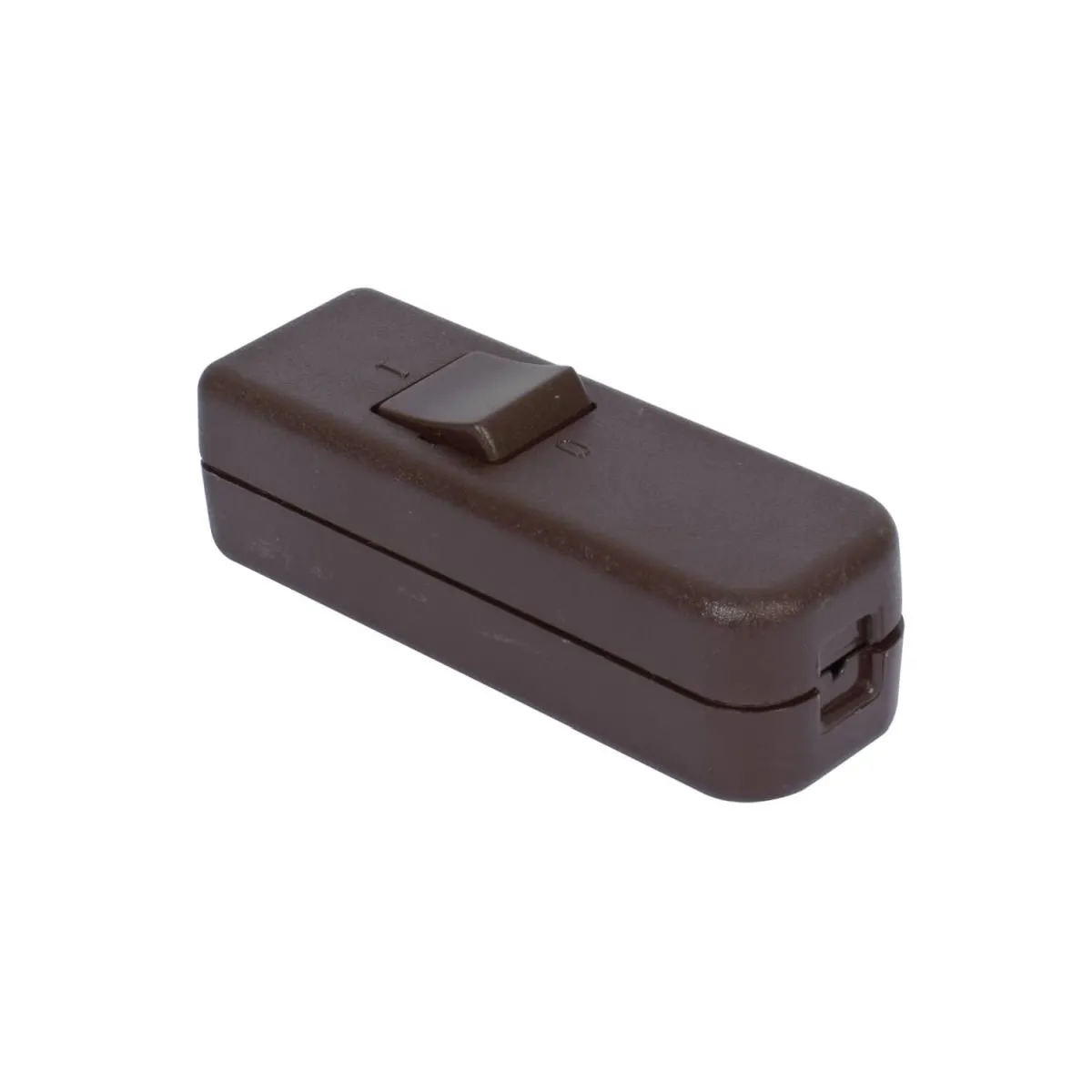 Inter Bär Schnurschalter 6(4)A braun mit N/PE Klemme