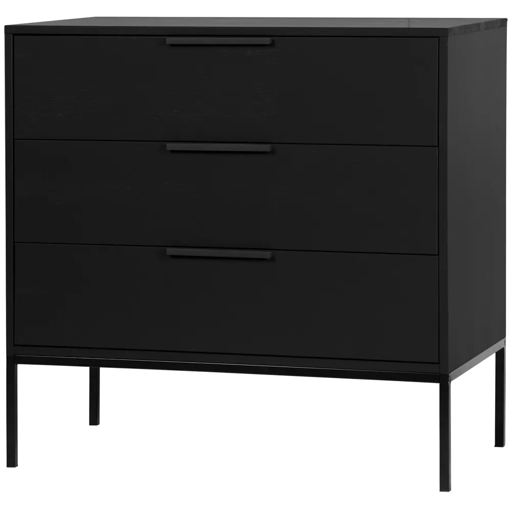 Kommode "Aron" schwarz / grau