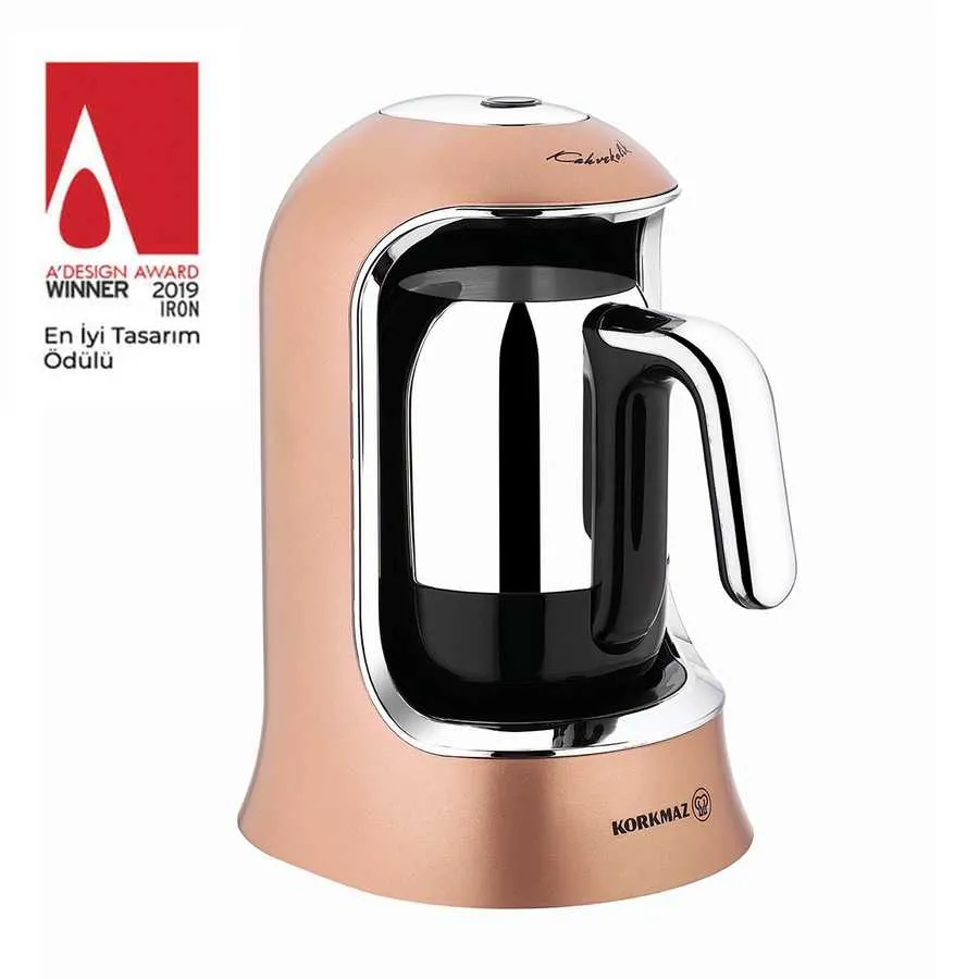 Korkmaz KAHVEKOLIK Rose-Gold Mokka-Maschine A860-06