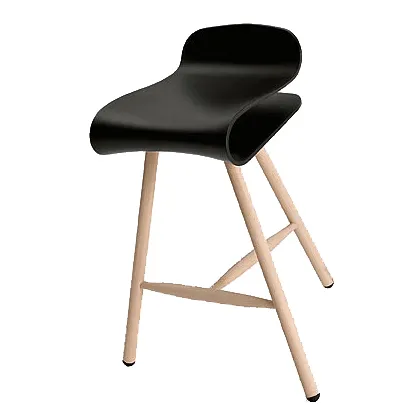 Barhocker BCN Holz von Kristalia