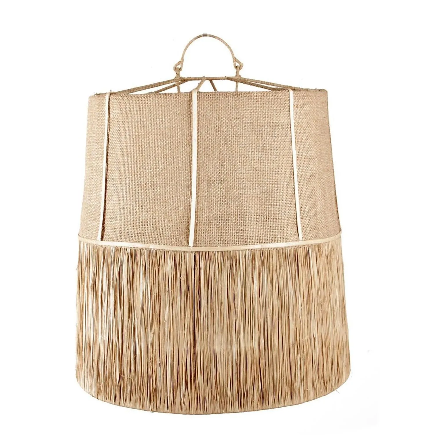 Lampenschirm Raffia Jute
