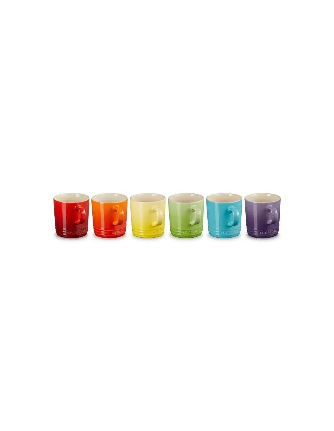 Le Creuset 6er-Set Becher Rainbow III aus Steinzeug