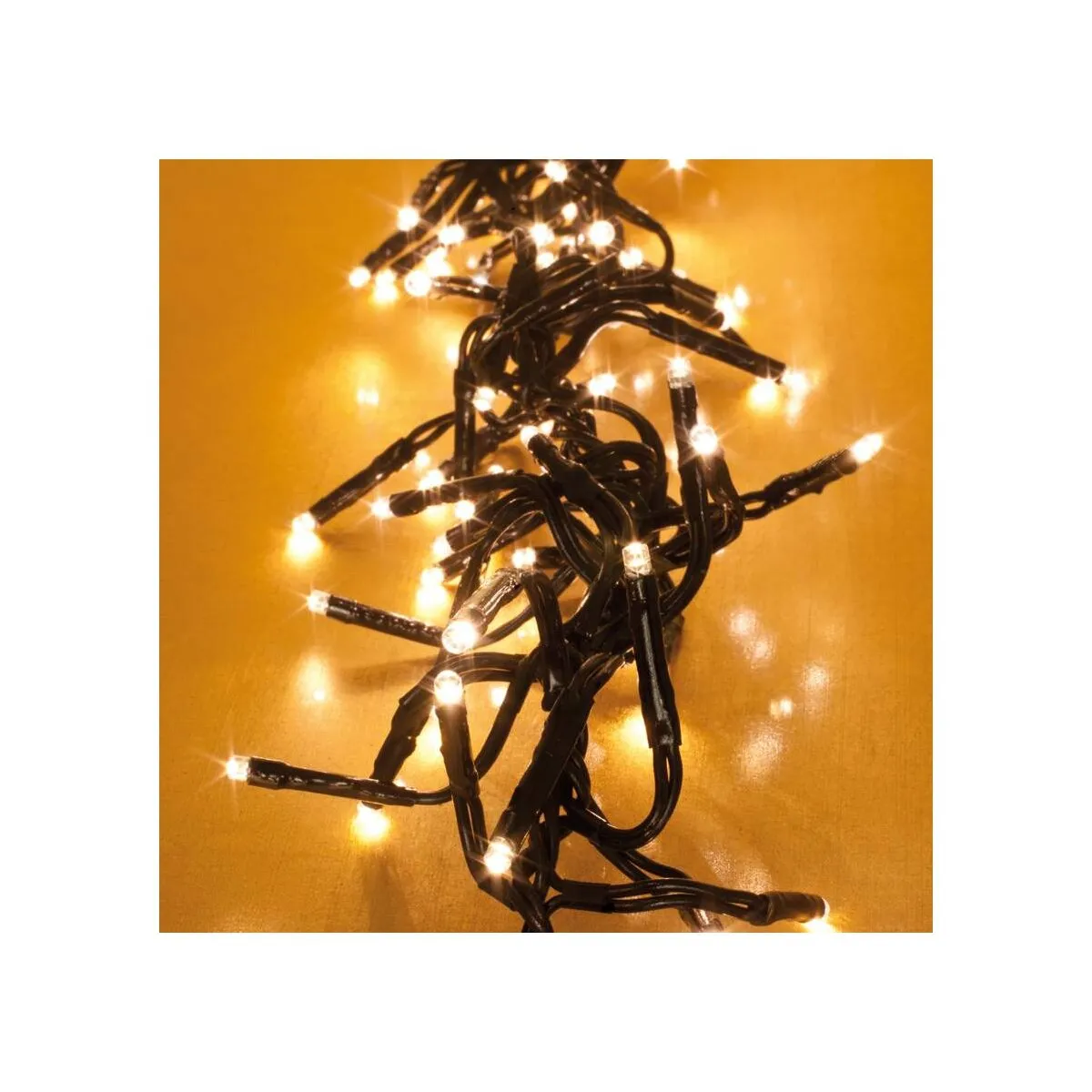 LED Clusterlightkette 384 warmweiße LED Blink-/Lauflicht 2,3m