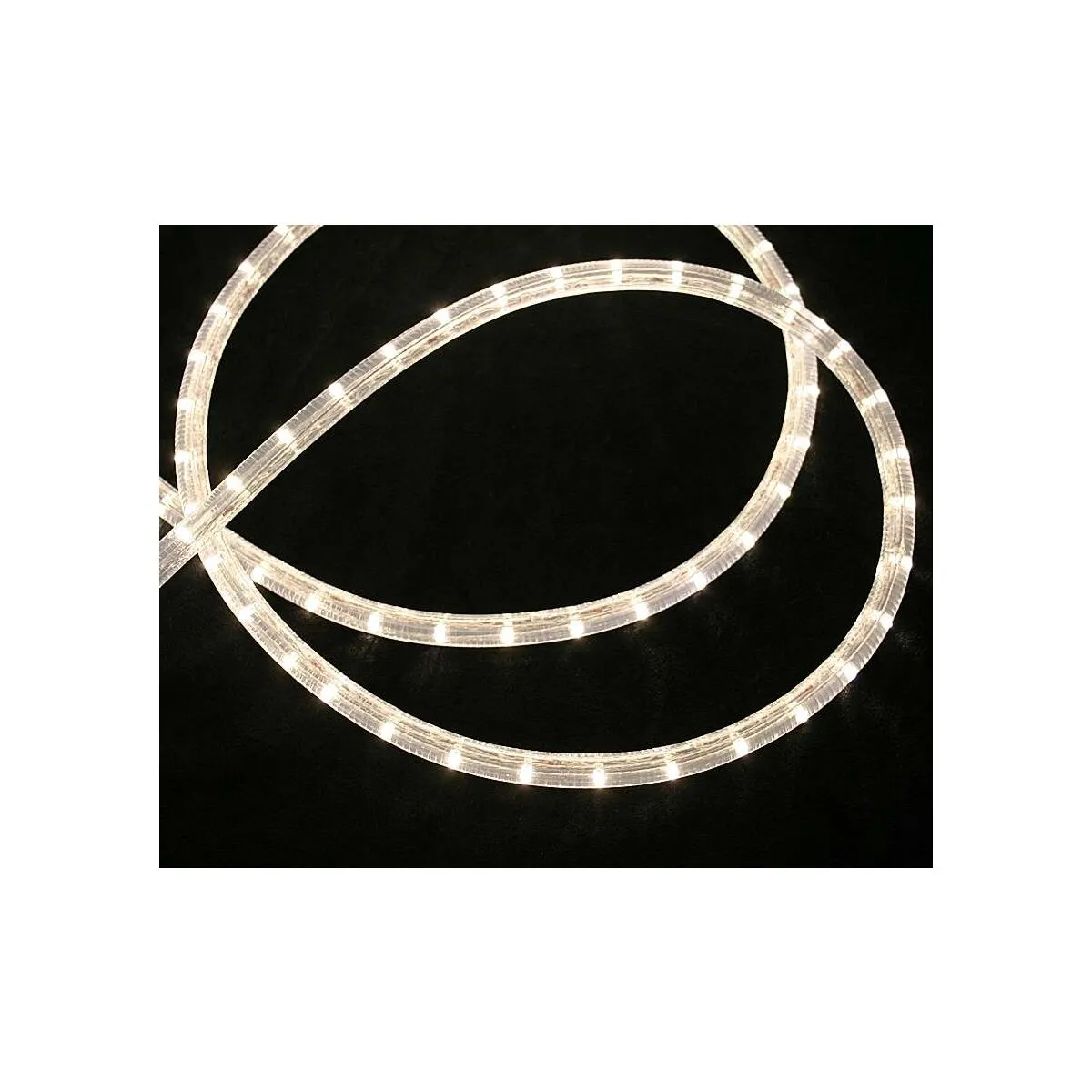 LED Lichtschlauch warmweiss 36 LEDs/m 3,2W/m 230V anschlußfertig 16,5m