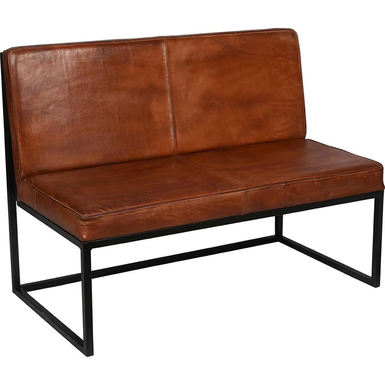 Loungesofa Perry aus Leder - Braun