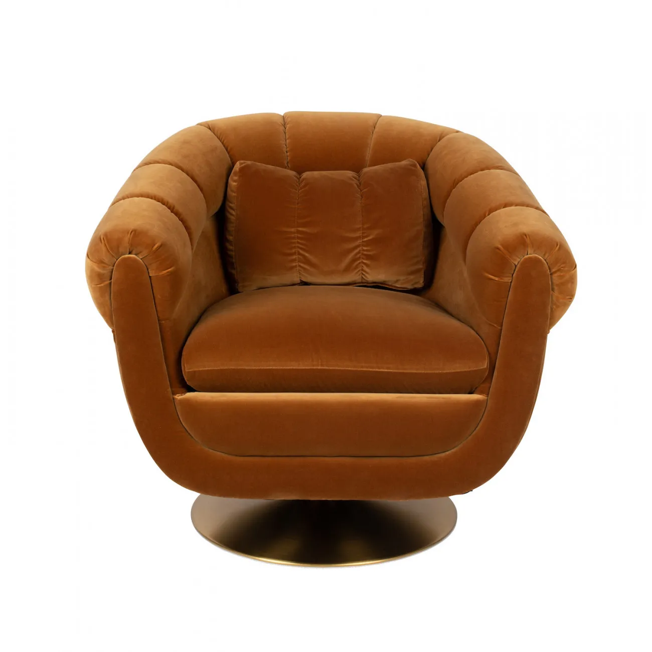 MEMBER - Sessel aus Samt, braun