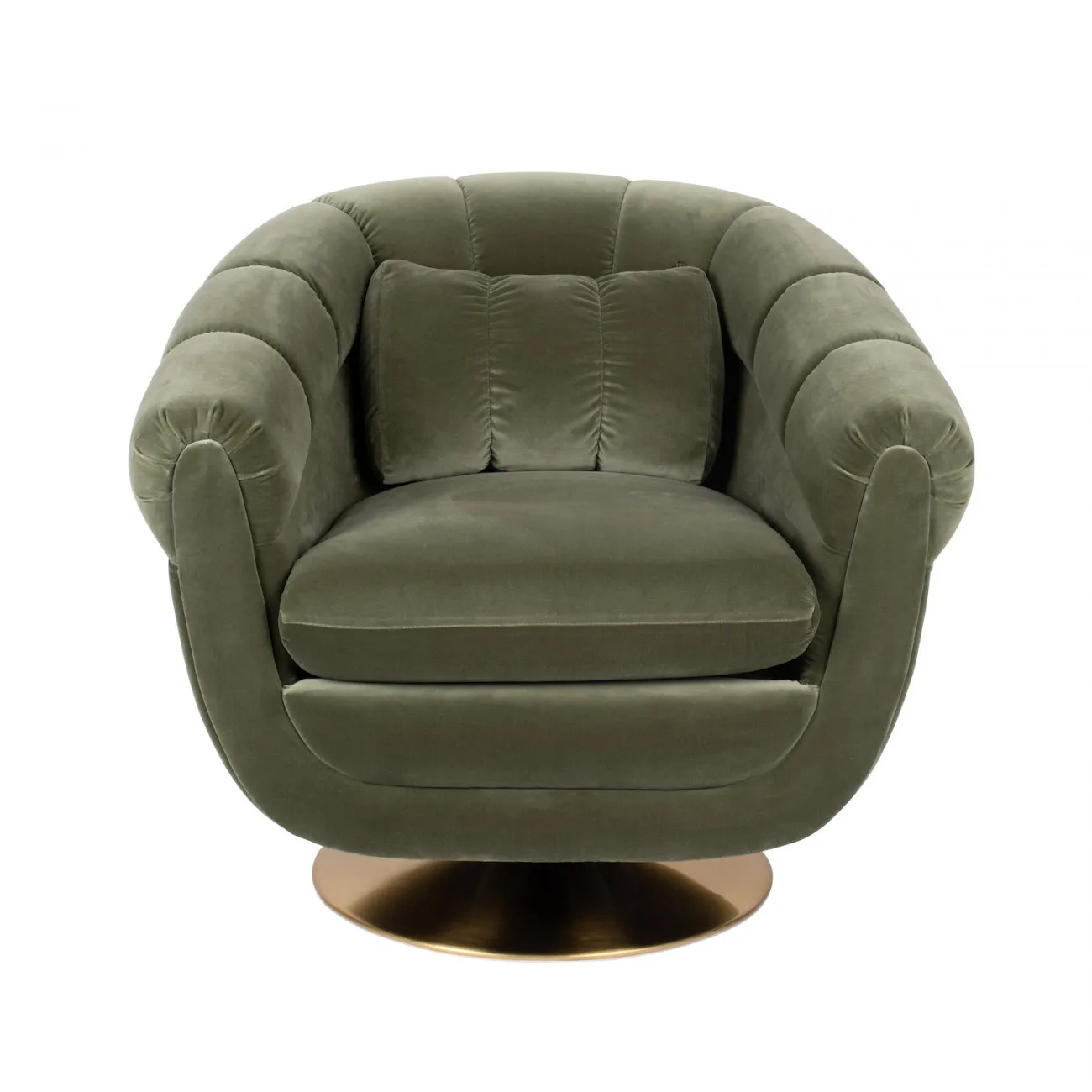 MEMBER - Sessel aus grün samt