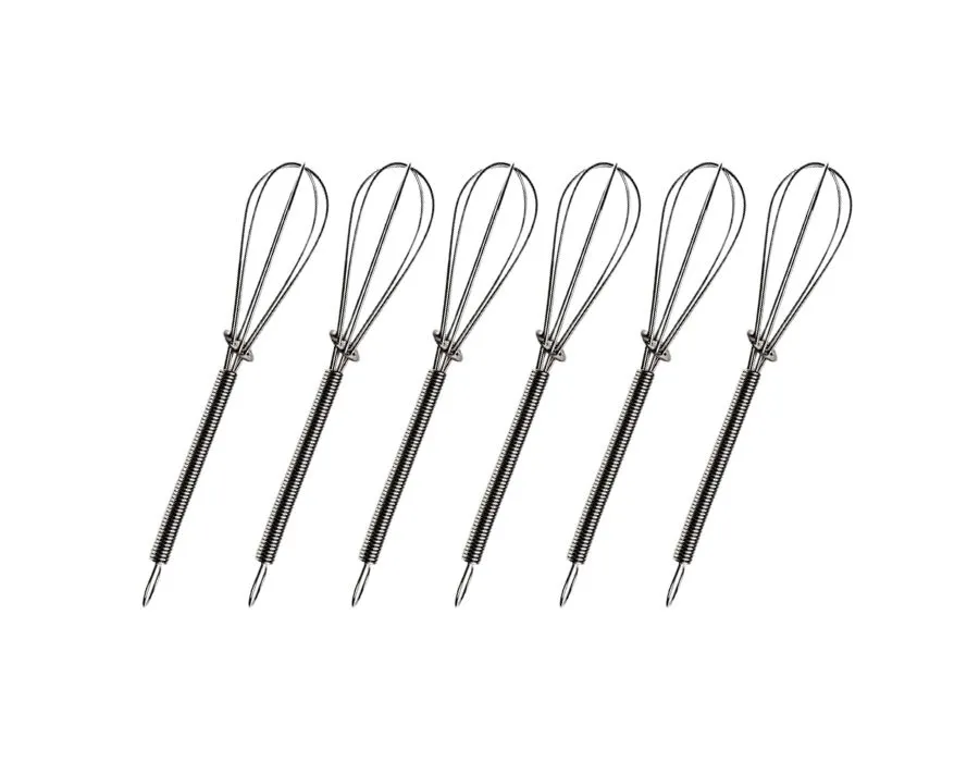 CiCi HOME Mini Schneebesen Mixer 13 cm 6 Stück Edelstahl