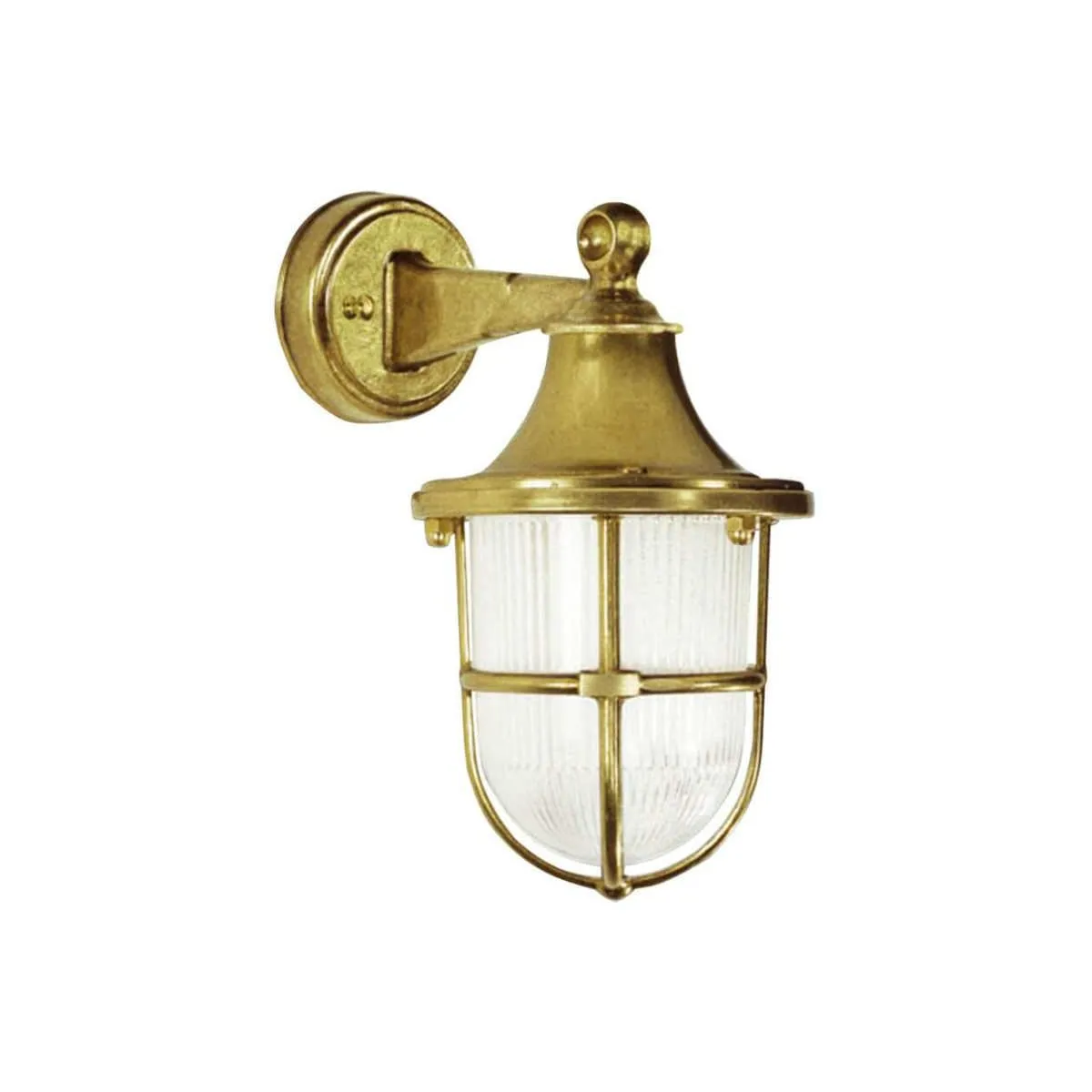 Moretti Luce Aussen Wandleuchte Santorini Altmessing