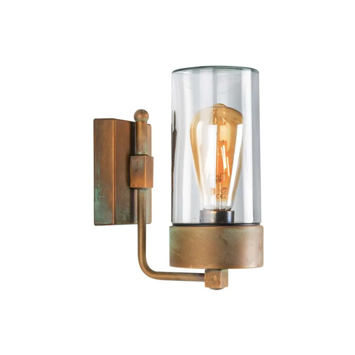 Moretti Luce Außenwandleuchte Silindar Schiffsleuchte stehend