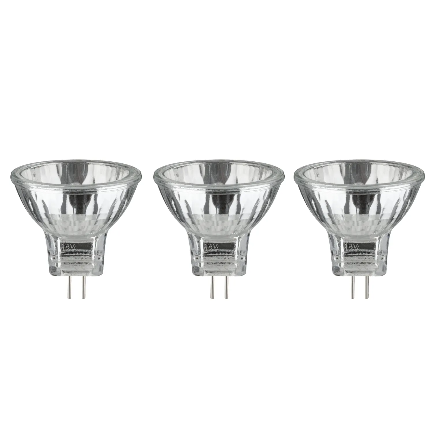 3 x20W Paulmann Halogen Leuchtmittel Reflektor Security GU4 12V 35mm Silber MR11