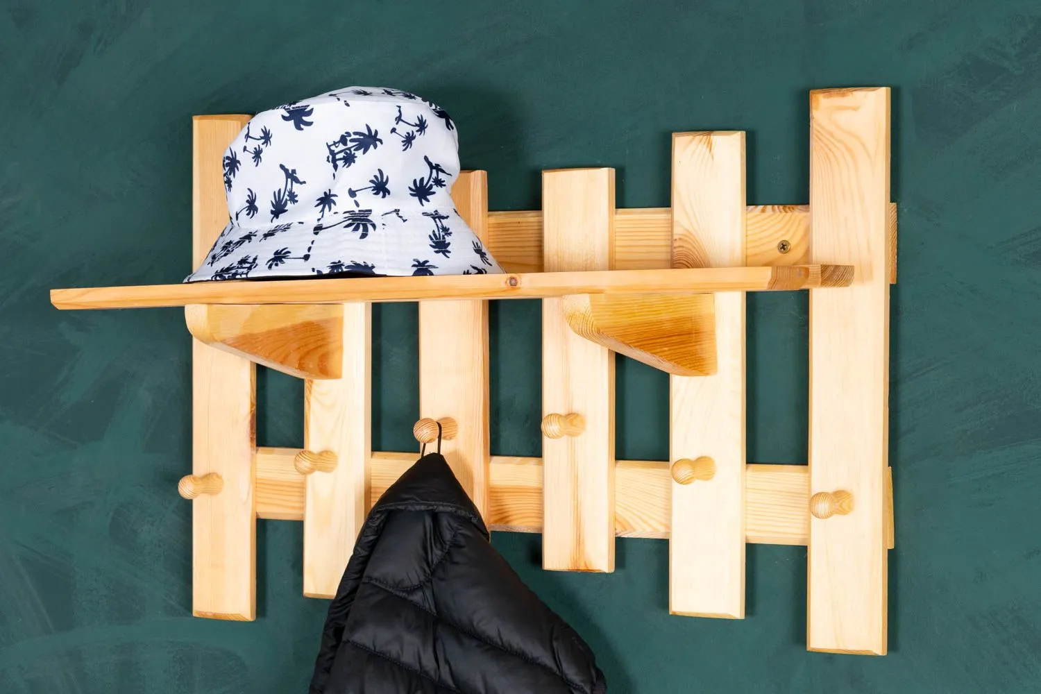 Wandgarderobe Kiefer massiv Vollholz natur Nr 1 - Abmessung 40 x 60 cm