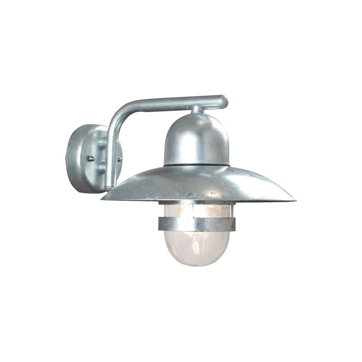 Nordlux Außenwandleuchte Nibe feuerverzinkt Glas klar für 1 x E27