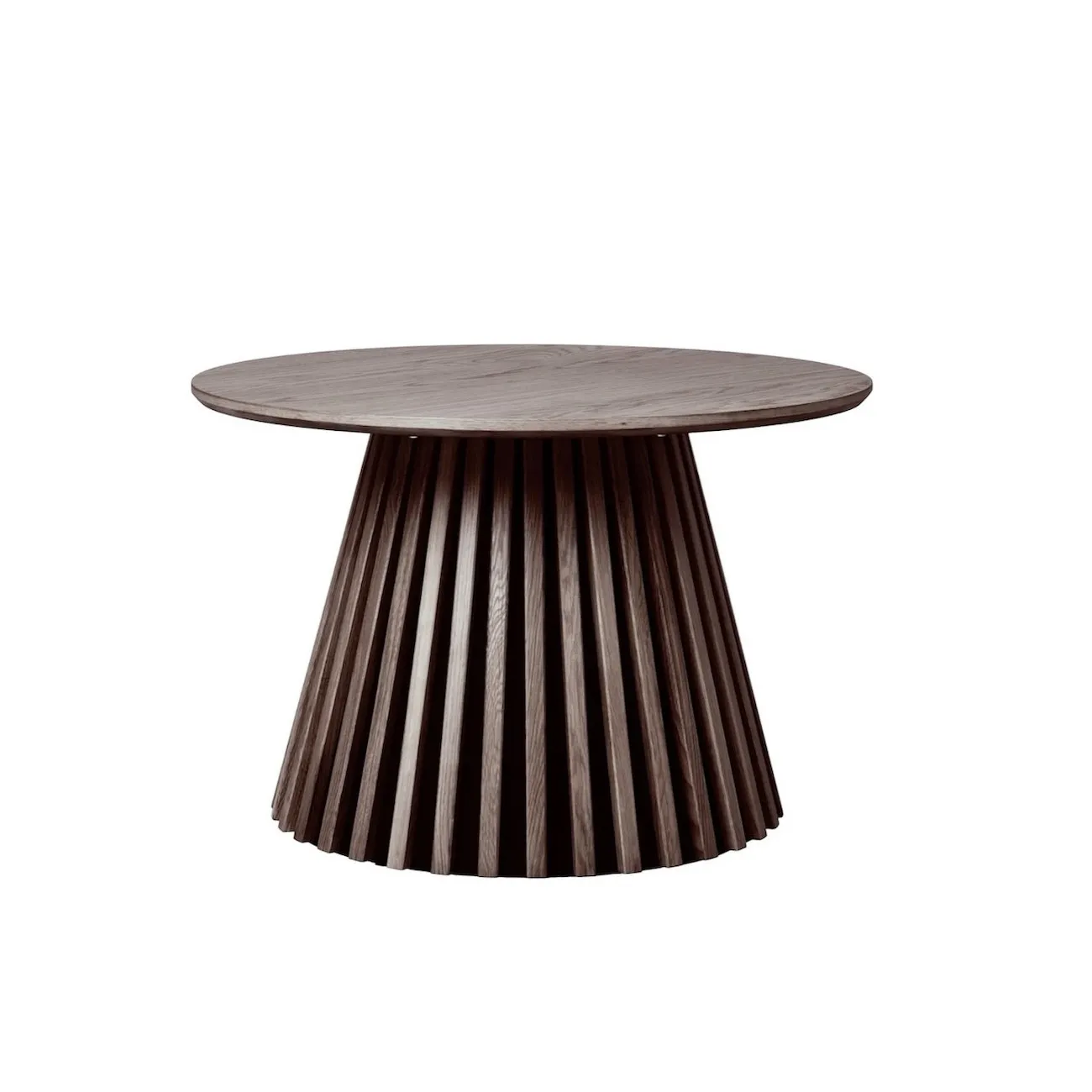 OSAKA - Runder Couchtisch in brauner Eiche D70