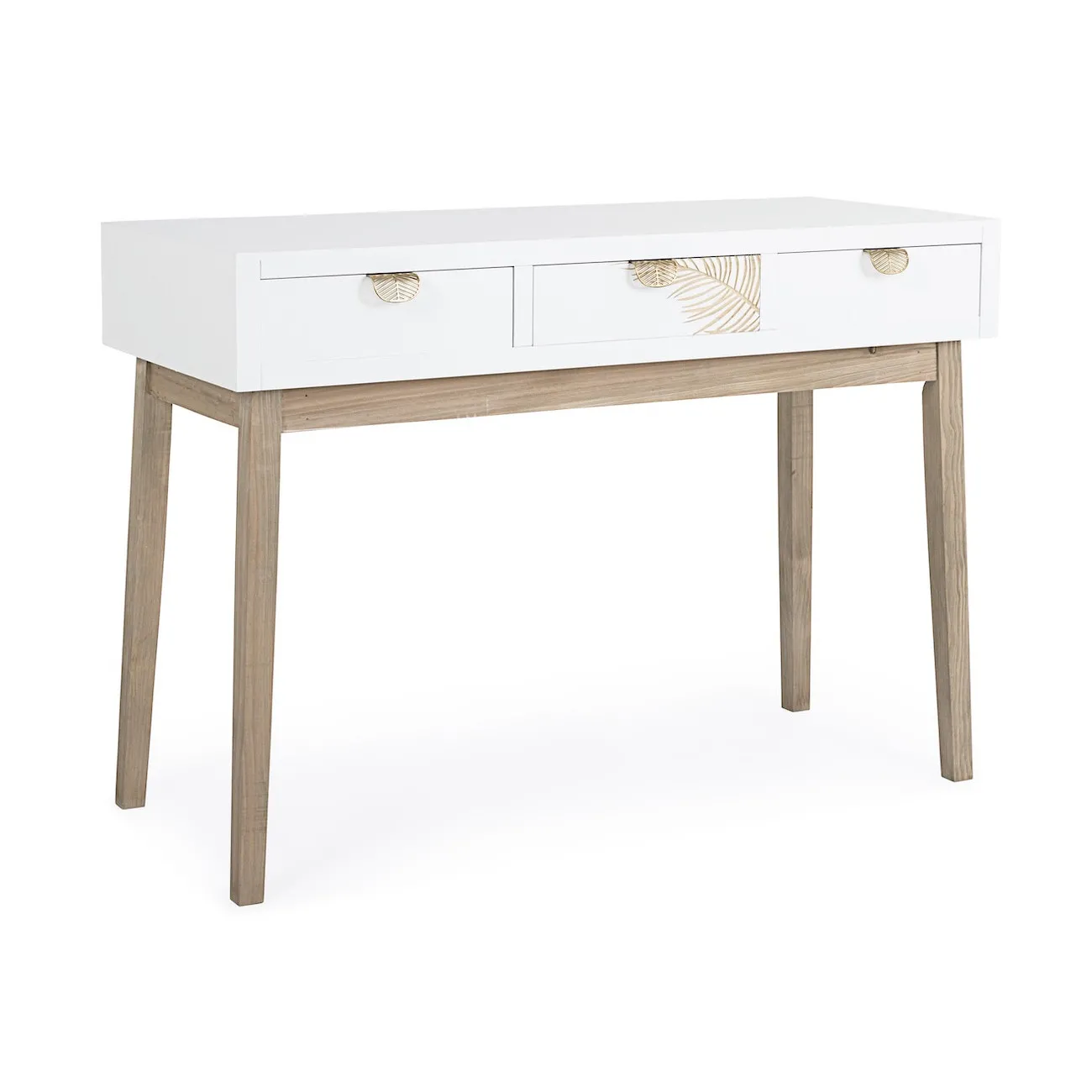 PALMYR - Konsole aus weißem Holz L110