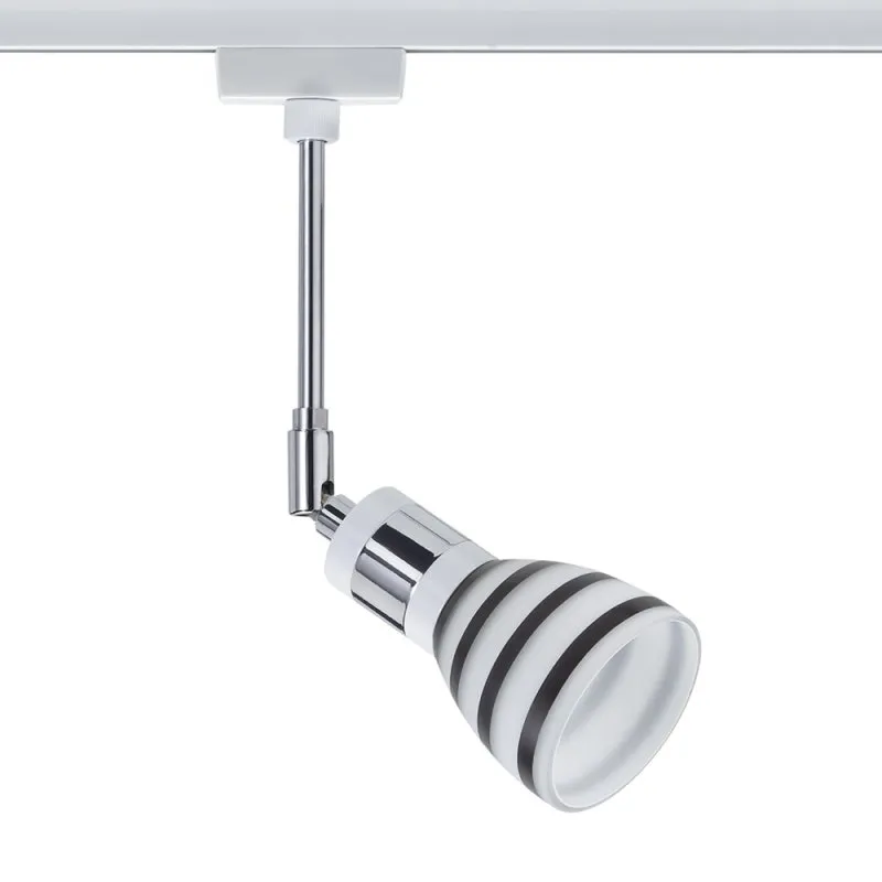 Paulmann URail Schienensystem Light&Easy Spot Titurel 1x42W G9 Weiß/Opal/Schwarz 230V Metall/Glas