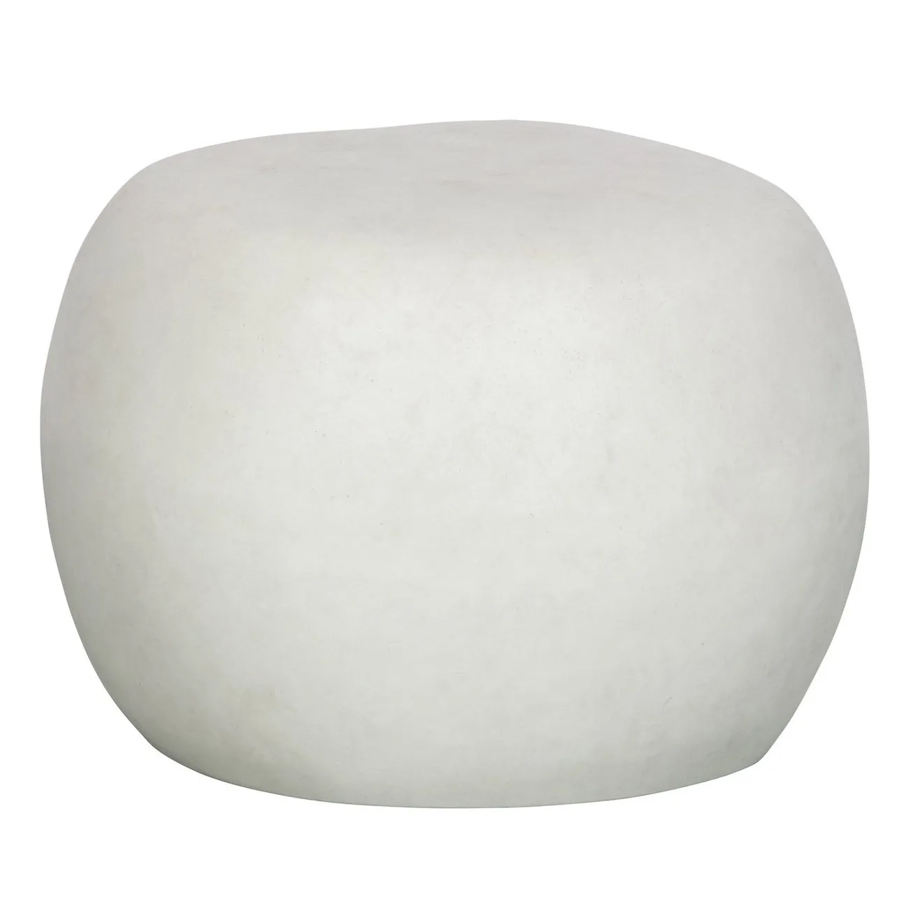 PEBBLE - Beistelltisch in weißer Betonoptik