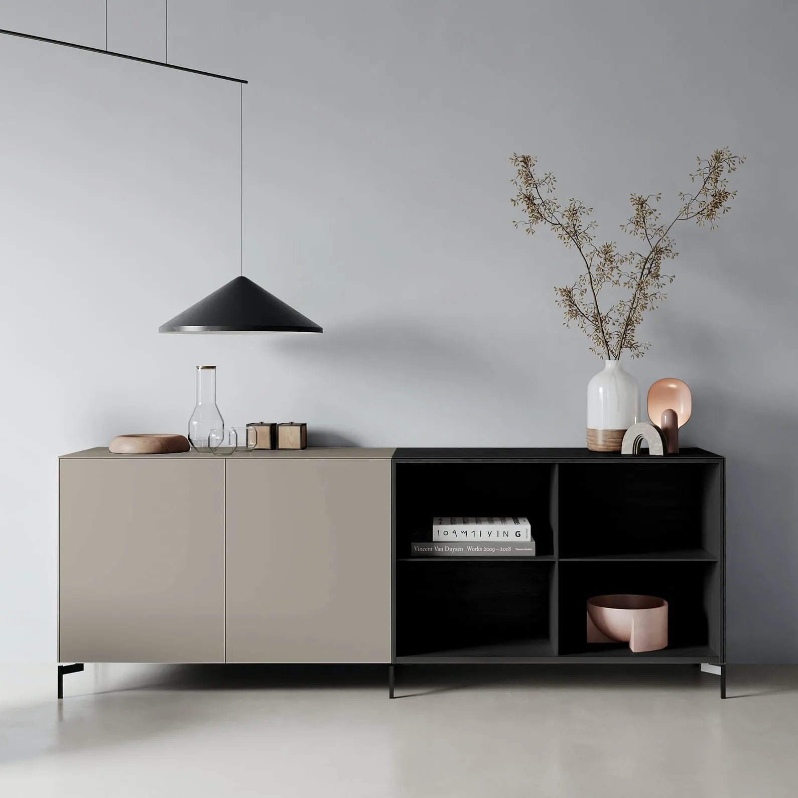Edit/Q Sideboard (Farbig / Höhe 75cm) von Piure
