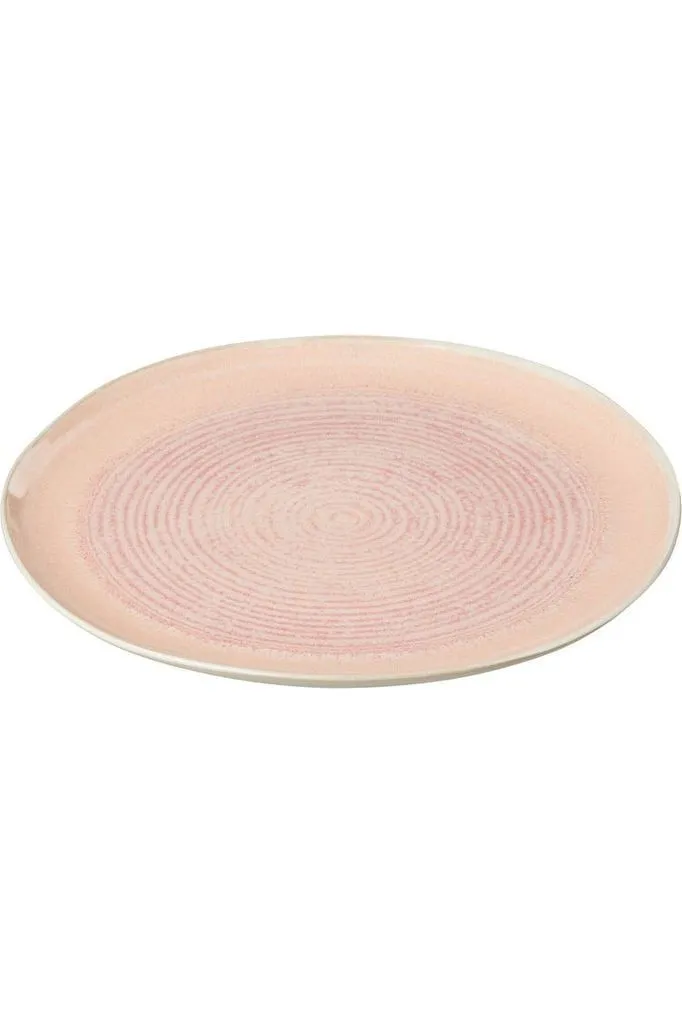 Lara Medium Salmon Porcelain Plate