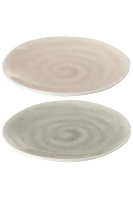 Taupe Plate, small, assortment of 2