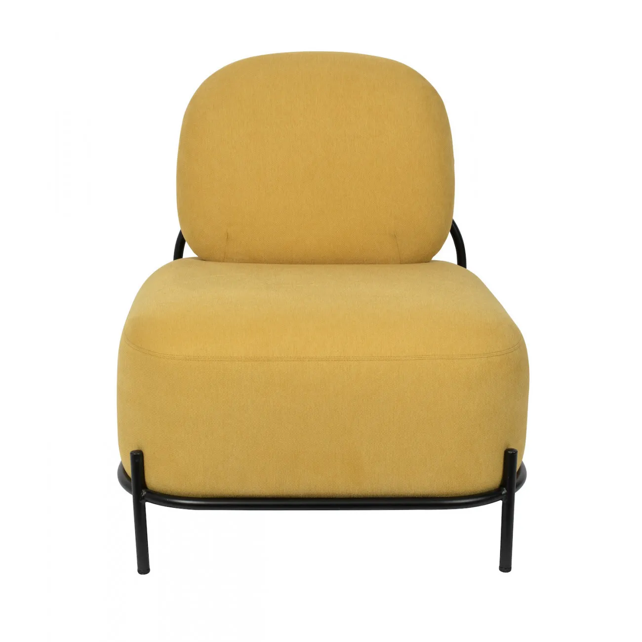 POLLY - Origineller Sessel aus Stoff, gelb